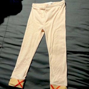 Light pink Burberry girl  leggings